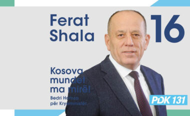 Ferat Shala fton qytetarët të votojnë PDK-në: Më 9 shkurt nisim një kapitull të ri për Kosovën