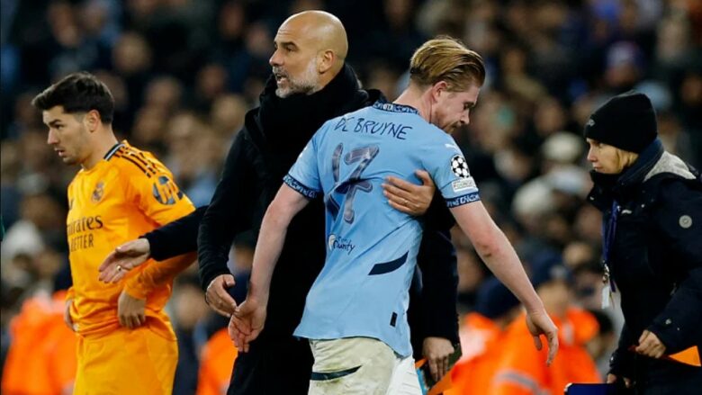 Guardiola gjen zëvendësues për De Bruyne, City kërkon një lojtar me vlerë 140 milionë euro