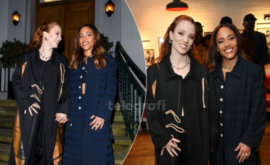 Jess Glynne dhe Alex Scott shfaqen të dashuruara në Javën e Modës në Londër