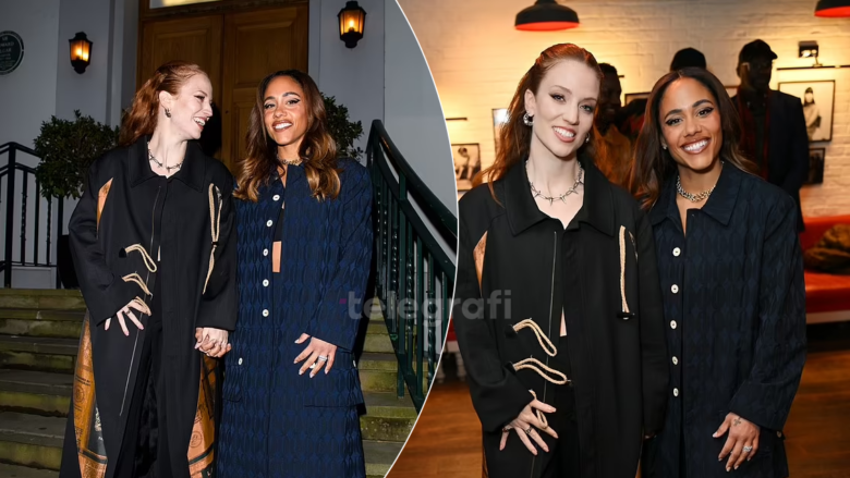 Jess Glynne dhe Alex Scott shfaqen të dashuruara në Javën e Modës në Londër