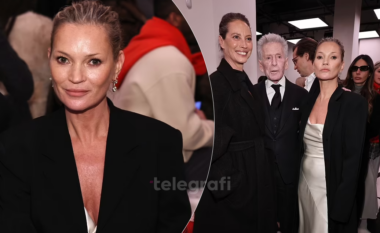 Kate Moss mahnit me elegancën e saj në shfaqjen e Calvin Klein në Javën e Modës në New York