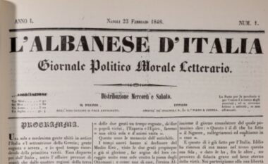 Para 177 viteve doli gazeta e parë shqiptare ​“L’albanese d’Italia”