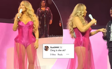 Shihet duke lëvizur ngadalë, Mariah Carey shqetëson fansat me performancën e saj në Las Vegas