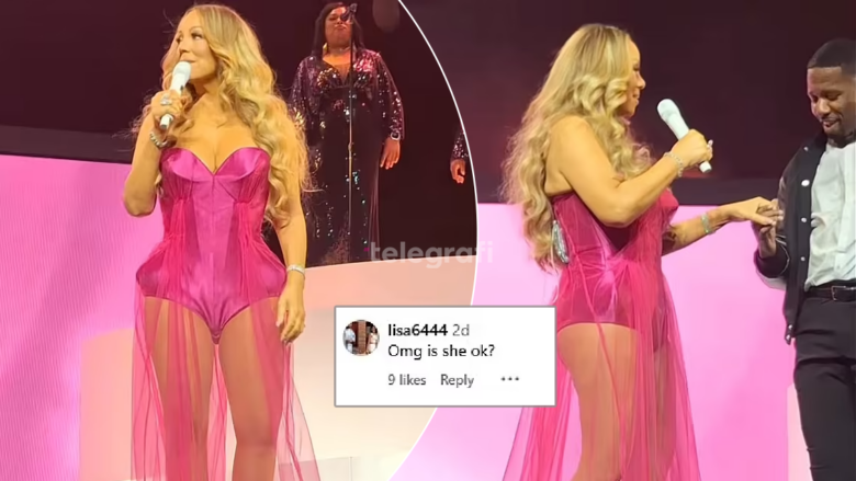 Shihet duke lëvizur ngadalë, Mariah Carey shqetëson fansat me performancën e saj në Las Vegas