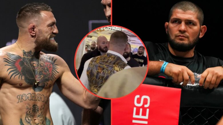 Conor McGregor pështyn në fytyrë njeriun që bërtiti për Khabib Nurmagomedov