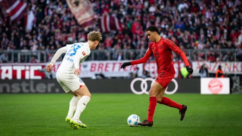 Holstein Kiel sa nuk e shokoi Bayern Munichun në “Allianz Arena” – Bavarezët triumfojnë me shumë vështirësi