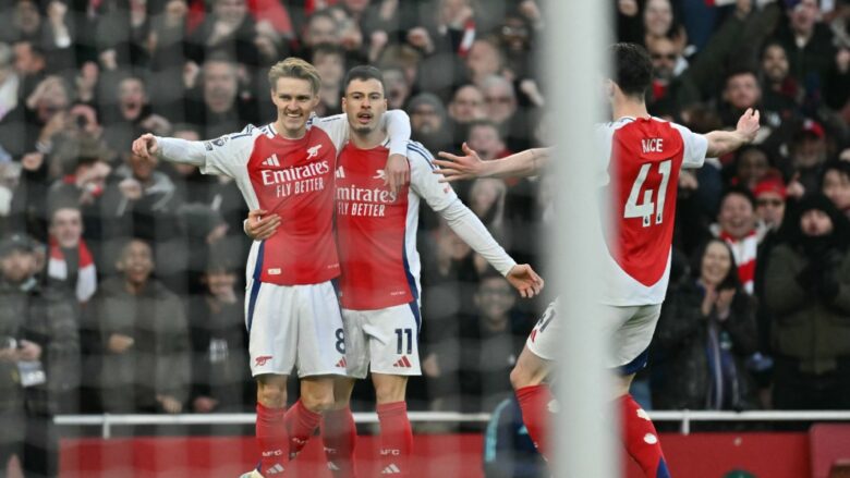 Përfundon pjesa e parë: Arsenali me epërsi të merituar ndaj Manchester Cityt