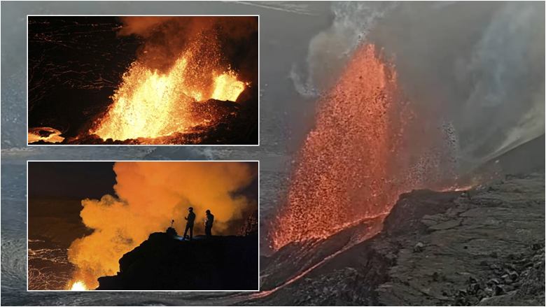 Vullkani Kilauea i Havait nxjerr përsëri “llavën në dhjetëra metra lartësi”