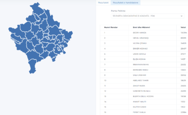 Këto janë votat e kandidatëve për deputetë nga PDK-ja