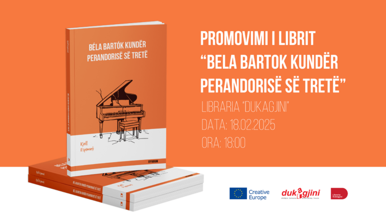 Sot, shtëpia botuese “Dukagjini” promovon librin “Bela Bartok kundër Perandorisë së Tretë” të Kjell Espmarkut.