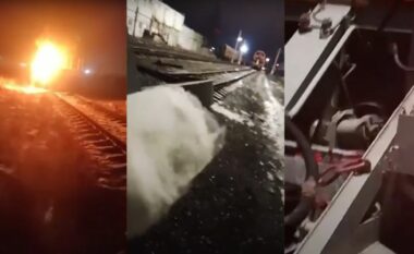 Inteligjenca ukrainase paaftëson lokomotivën që transportonte pajisje ushtarake në Voronezh të Rusisë