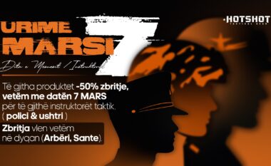 Mësuesit e sigurisë – Zbritje 50% për instruktorët e policisë dhe ushtrisë në Melodia PX më 7 Mars