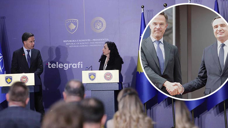 Vizita e Sekretarit të Përgjithshëm të NATO-s në Kosovë – çfarë tha Rutte pas takimit me presidenten Osmani dhe kryeministrin Kurti?