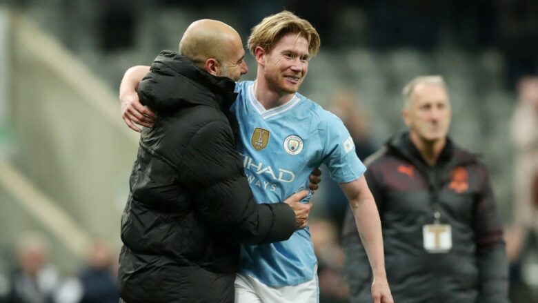 Pep Guardiola ‘konfirmon’ ku do të luajë De Bruyne sezonin e ardhshëm