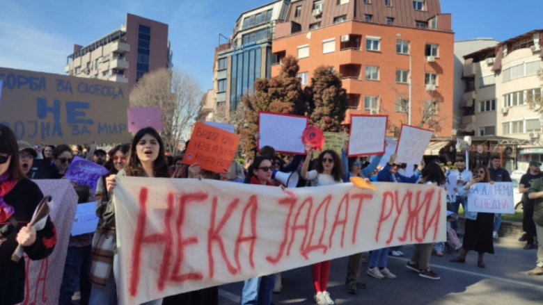 “Le të hanë trëndafila”, në Shkup u marshua për 8 marsin