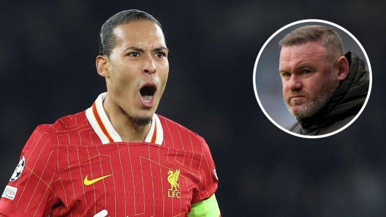 Van Dijk i përgjigjet Rooneyt pasi e quajti yllin e Liverpoolit ‘dembel’ pas ndeshjes ndaj PSG-së