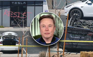 Elon Musk thotë se është i tronditur nga niveli i urrejtjes dhe vandalizmit që po ndodhë ndaj Tesla-s