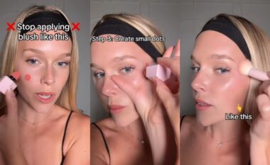 Influencerja ndan metodën ideale për aplikimin e ‘blushit’