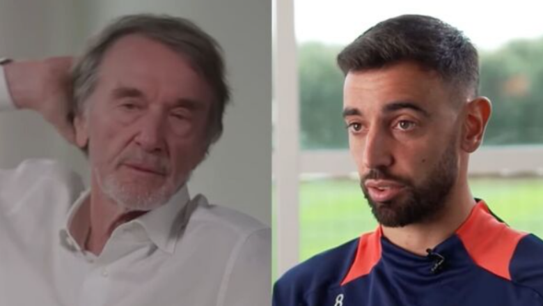 Ratcliffe deklaroi se lojtarët e Man United janë të mbipaguar – Fernandes iu përgjigj atij