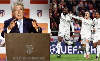 “Mbylle gojën”, presidenti i Atletico Madridit me tone të ashpra ndaj yllit të Real Madridit