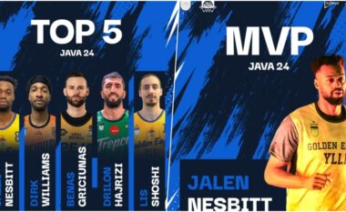 Pesëshja dhe MVP i xhiros së 24-të në Superligën e Kosovës në basketboll