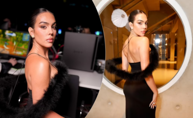 Georgina Rodriguez shkëlqen në një fustan dramatik në Javën e Modës në Paris