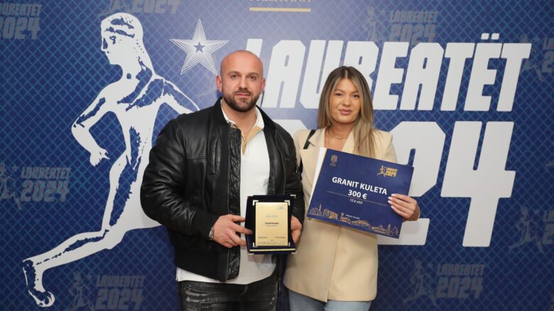 Komuna e Prishtinës nderon Laureatët e Vitit 2024 – Granit Kuleta merr mirënjohje për kontributin në Bodybuilding/Fitnes