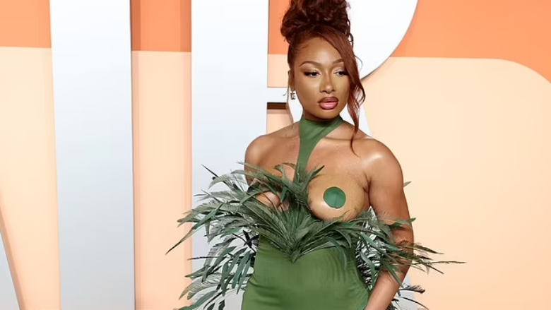 Megan Thee Stallion shfaqet me një fustan tejet provokues në festën e ‘Vanity Fair Oscars’