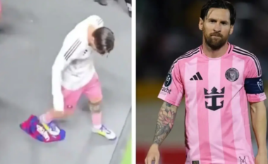 Leo Messi shkel fanellën e Barcelonës – nuk e merr mundimin ta largojë nga toka