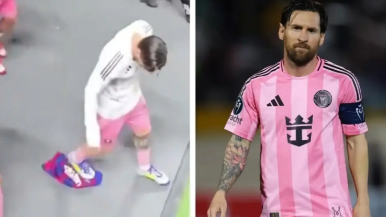 Leo Messi shkel fanellën e Barcelonës – nuk e merr mundimin ta largojë nga toka