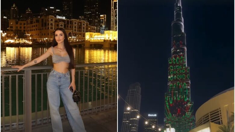 Xheneta Fetahu publikon fotografi nga pushimet në Dubai