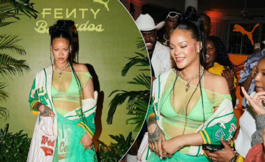 Rihanna shkëlqen në festën Fenty x Puma në Barbados, anulon koncertet e kthimit