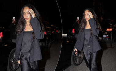 Zoe Kravitz shkëlqen me një kostum elegant në Javën e Modës në Paris