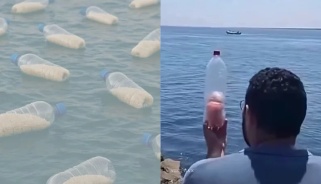 “Nga deti në det, një shishe shprese për Gazën”, egjiptianët tentojnë të dërgojnë ushqim në Gaza përmes shisheve