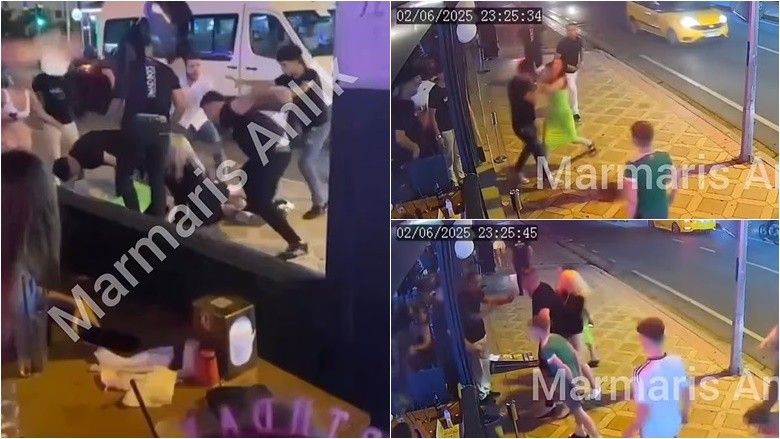 Mosmarrëveshja për faturën përfundoi në dhunë – pamje që thuhet se tregojnë turistët britanikë që sulmohen në një restorant në Turqi