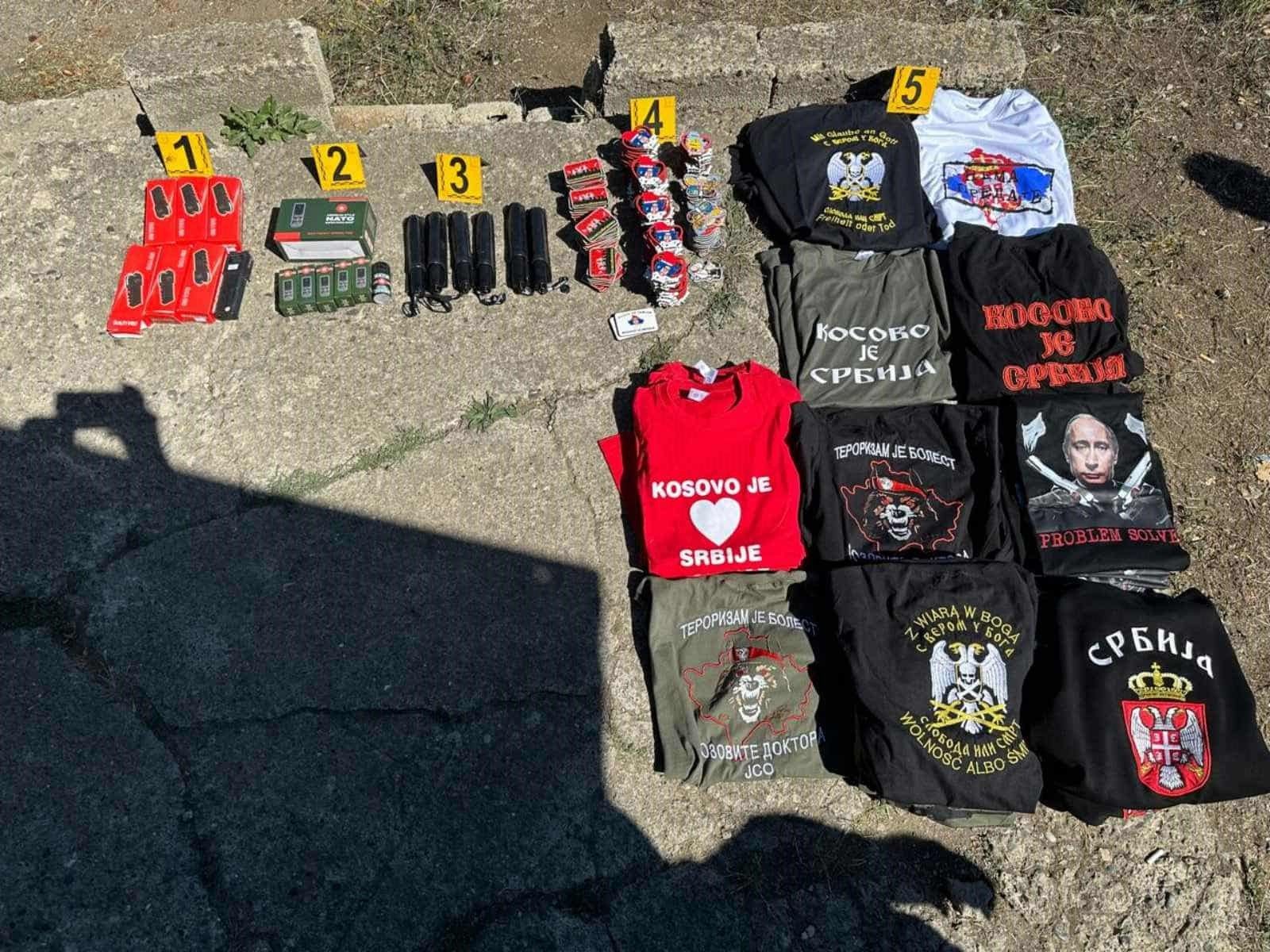 Bastisje në një lokal në Leposaviq - policia gjen bluza me simbole nacionaliste serbe