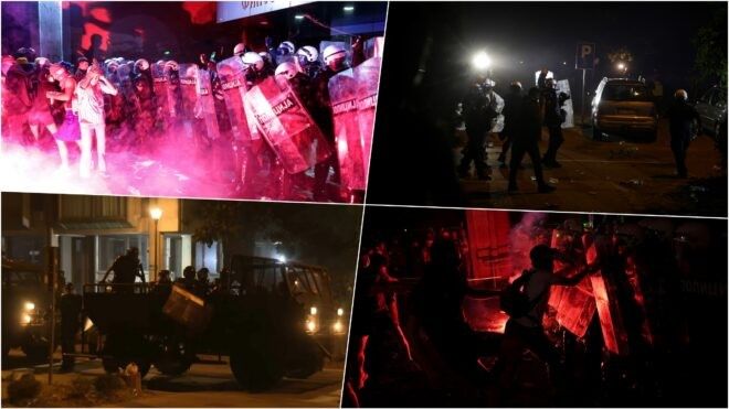 Bomba tymuese, shpërthime të forta dhe gaz lotsjellës - policia sulmon protestuesit në Novi Sad